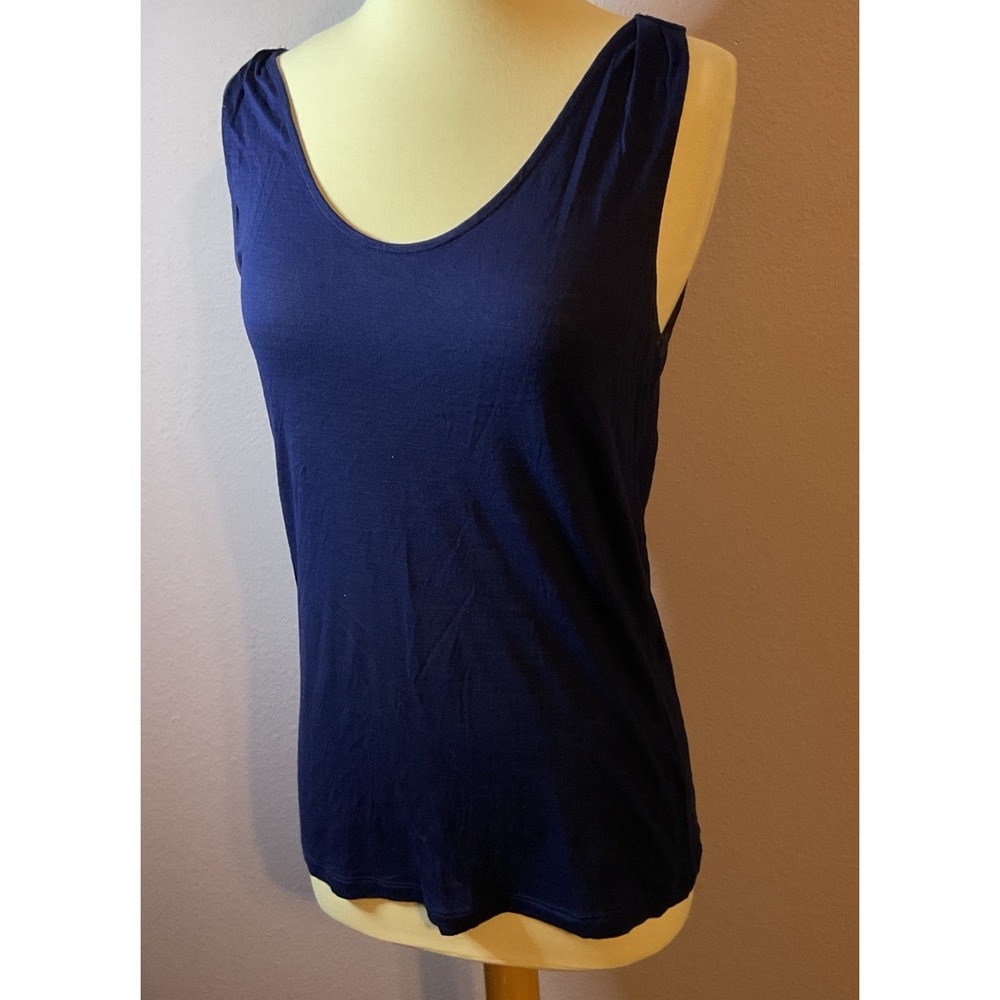 Banana Republic Blue Open Back Sleeveless Blouse Tank Top Size XS